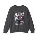 Aliens Exist UFO Graphic Unisex Heavy Blend Crewneck Sweatshirt Sci Fi Streetwear Alien Space Pullover