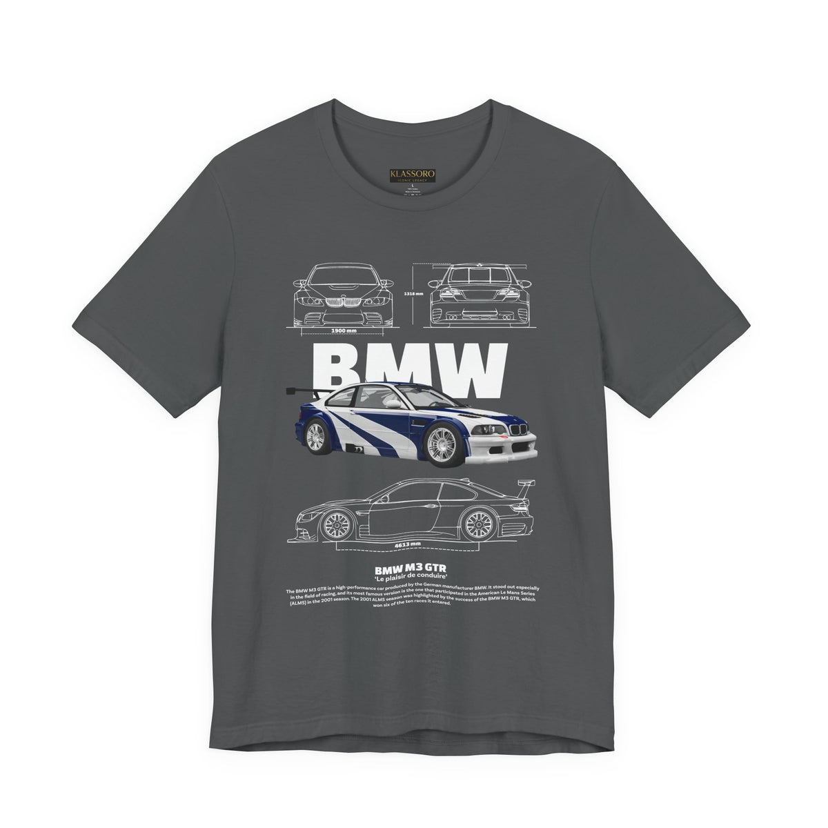 Blue Track Ready Performance Coupe Artwork Unisex Heavy Cotton Tee High Speed Racing Inspired Streetwear Graphic Shirt For Car Enthusiasts And Motorsport Art Fans