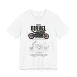 Ducati Inspired Power Cruiser Motorcycle Graphic Unisex Heavy Cotton Tee Premium Streetwear T Shirt for Riders Bikers Enthusiasts and Everyday Wear