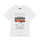 Firestorm Muscle Car Blueprint Design Unisex Heavy Cotton Tee Powerful Retro Performance Art Shirt for Streetwear Lovers & Collectors