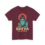 Lord Shiva The Destroyer Unisex Graphic T Shirt Mahadev Mahakal Devotional Hindu Spiritual Cotton Tee Trishul Rudraksha Temple Festival Wear India
