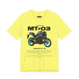 MT03 Inspired Lightweight Street Motorcycle Art Unisex Heavy Cotton Tee Bold Rider Graphic Streetwear Apparel