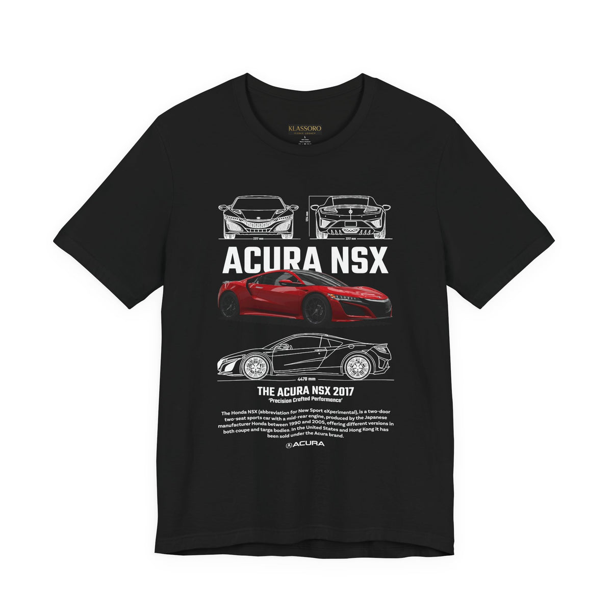 Japanese Hybrid Supercar Inspired Graphic T Shirt Modern NSX Style Performance Car Art Automotive Streetwear Unisex Tee High Speed Racing Lifestyle Shirt for Car Enthusiasts