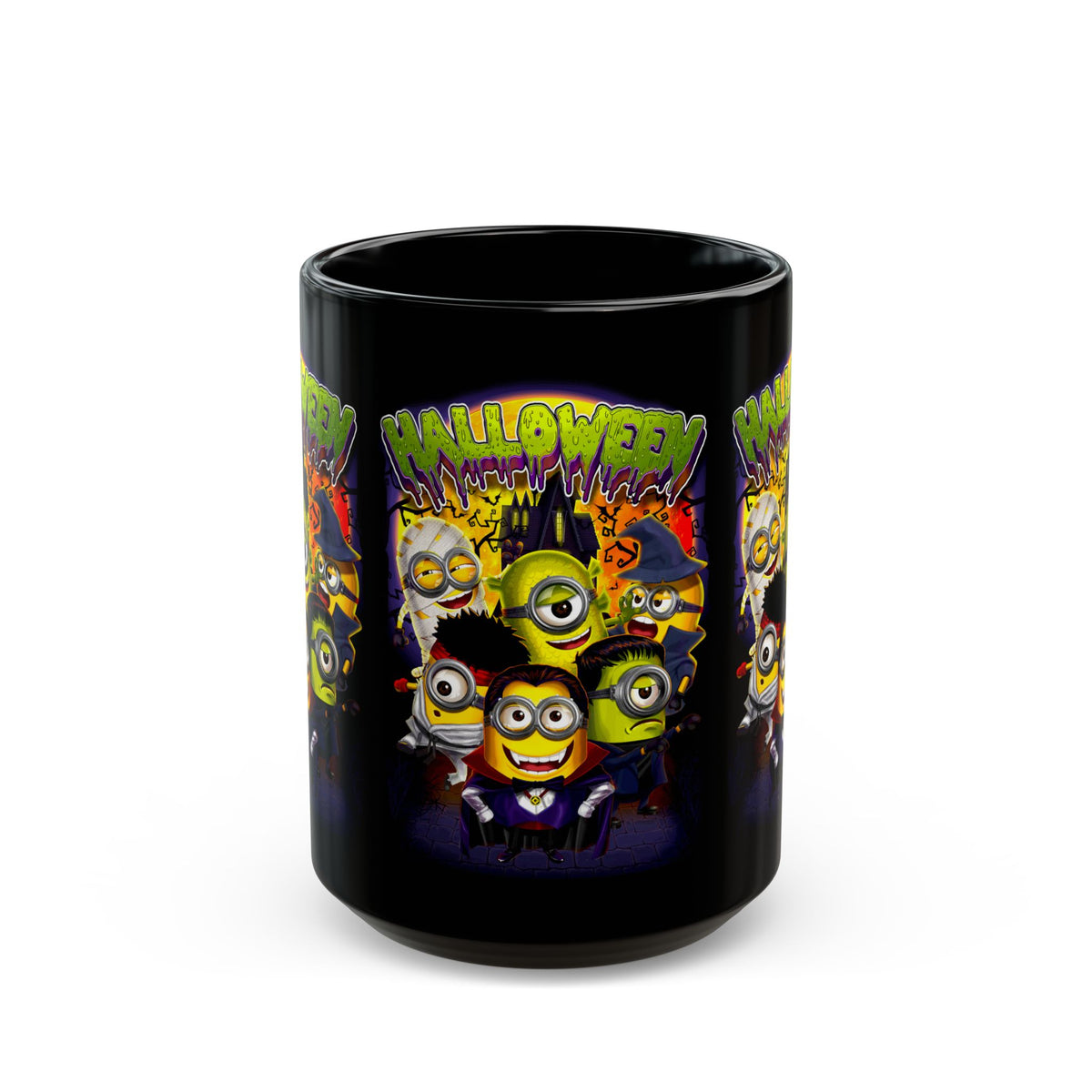 Halloween Cartoon Monsters Ceramic Mug Spooky Coffee Cup for Halloween Lovers Fun Fall Drinkware Gift for Home Office and Cozy Evenings
