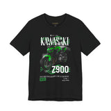 Kawasaki Z900 Green Naked Street Bike Graphic Unisex Heavy Cotton Tee Motorcycle Racing Streetwear Urban Rider Style Gift Shirt