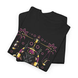 Anubis Balance God Unisex Heavy Cotton Tee Egyptian Mythology Streetwear Graphic T Shirt Bold Cosmic Art Design For Men And Women Perfect For Festivals Spiritual Wear And Fashion Lovers