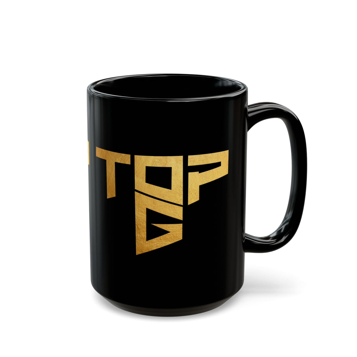 TopG Black Ceramic Coffee Mug Gold Print Motivational Hustler Alpha Mindset Entrepreneur Streetwear Lifestyle Tea Cup