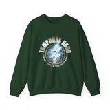 Temporal Echo Lightning Globe Graphic Unisex Heavy Blend Crewneck Sweatshirt Futuristic Sci-Fi Streetwear Pullover