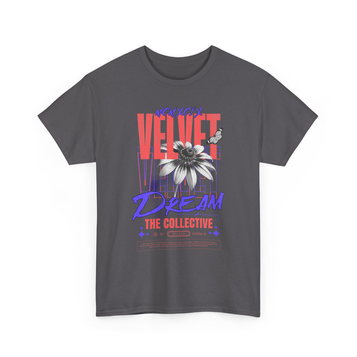 Velvet Dream The Collective Unisex Heavy Cotton Tee Comfortable Motivational Streetwear Bold Typography Graphic T Shirt Perfect Gift for Dreamers Trendsetters Creative Souls Everyday Casual Wear