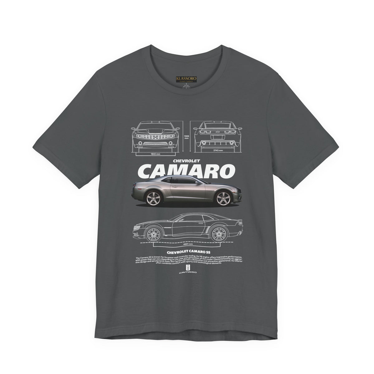 Iconic High Performance Muscle Car Blueprint Art Unisex Heavy Cotton Tee Premium Streetwear For Car Lovers Gearheads Collectors And Everyday Style