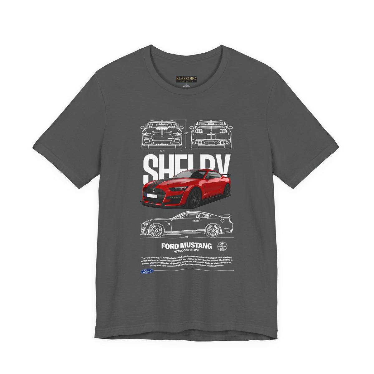 Red High Performance Muscle Coupe Blueprint Unisex Heavy Cotton Tee Retro Car Art Streetwear Gift for Gearheads Daily Wear Car Lovers Apparel