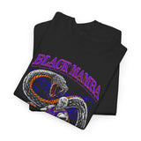 Mamba Unisex Heavy Cotton Tee Bold Serpent Power Graphic Streetwear Design Athletic Hustle Energy Inspired TShirt Symbol of Strength Resilience and Inner Mastery