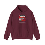 Love Yourself Deep Unisex Heavy Blend Hooded Sweatshirt Self Love Graphic Hoodie Rose Motivational Quote Streetwear Positive Affirmation Fashion Empowerment Apparel