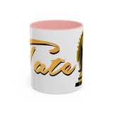 Tate Knight Logo Accent Coffee Mug 11oz 15oz Gold Foil Chess Horse Design Motivational Hustler Ceramic Cup Bold Luxury Inspired Streetwear Gift Drinkware