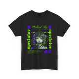 Stalked By Spectator Cyberpunk Graphic Unisex Heavy Cotton Tee Japanese Anime Glitch Streetwear T Shirt