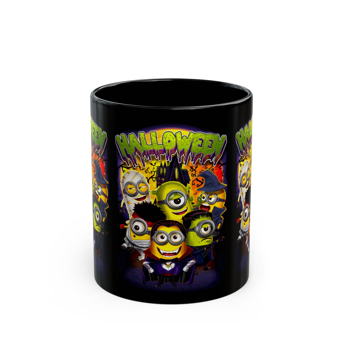 Halloween Cartoon Monsters Ceramic Mug Spooky Coffee Cup for Halloween Lovers Fun Fall Drinkware Gift for Home Office and Cozy Evenings