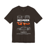 Orange Hypercar Blueprint Unisex Heavy Cotton Tee High Detail Automotive Art Streetwear Graphic for Car Enthusiasts and Daily Wear