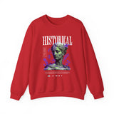 Historical Statue Graphic Premium Unisex Heavy Blend Crewneck Sweatshirt Vintage Aesthetic Streetwear Pullover