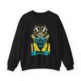 Breaking BadToxic Genius Neon Gas Mask Skull Unisex Heavy Blend Crewneck Sweatshirt Bold Cyberpunk Streetwear Fashion For Artists Rebels Gamers And Visionaries With Futuristic Neon Glow Design