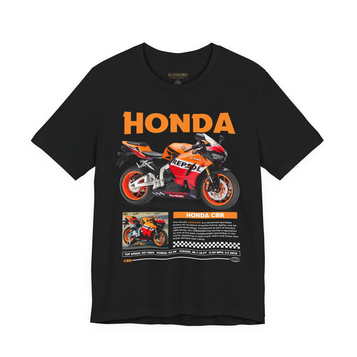 Honda CBR Racing Motorcycle Graphic Tee Superbike Track Inspired Sport Bike T Shirt For Riders Speed Lovers Motorsport Streetwear Gift