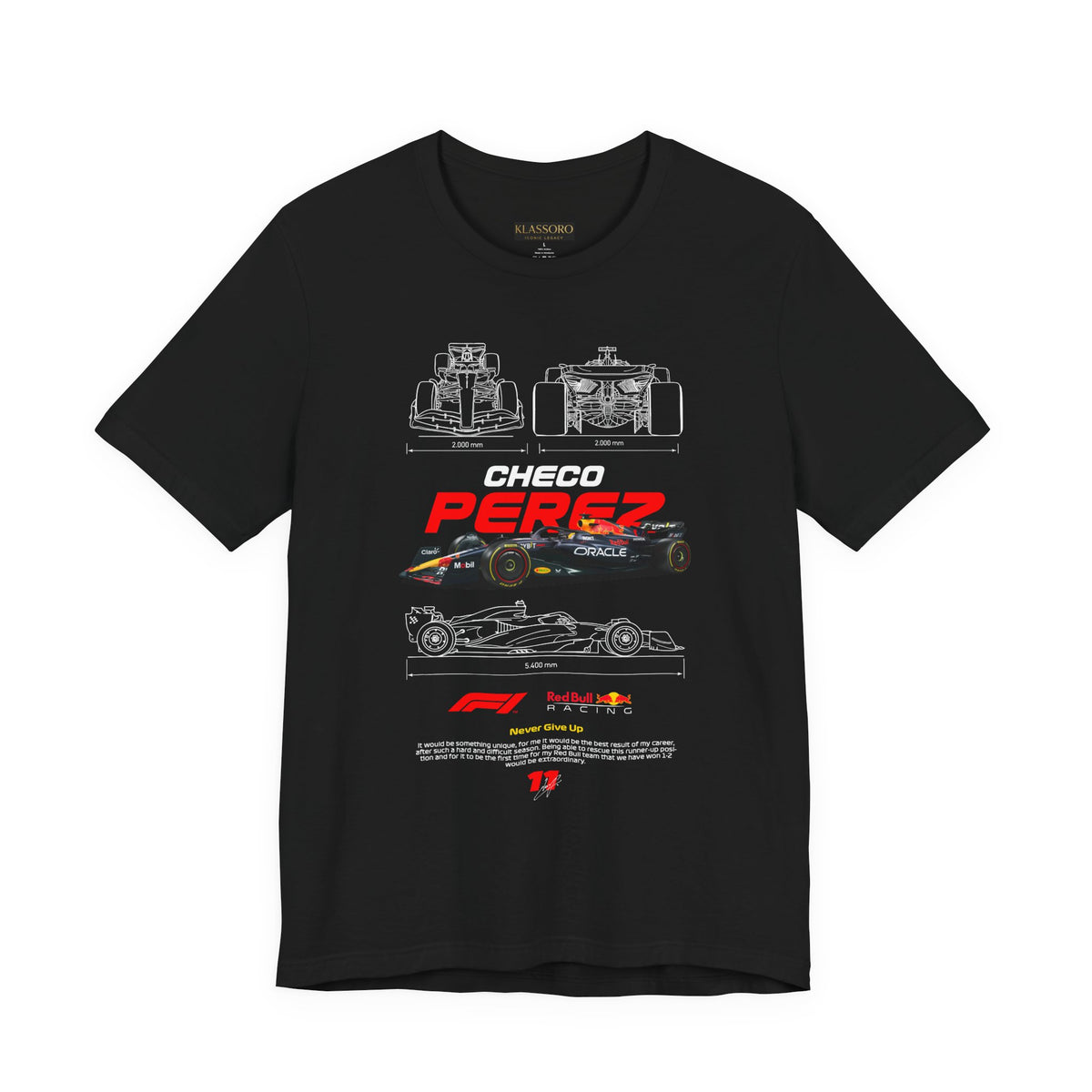 Elite Formula Racing Blueprint Speed Legacy Unisex Tee Motorsport Streetwear Shirt
