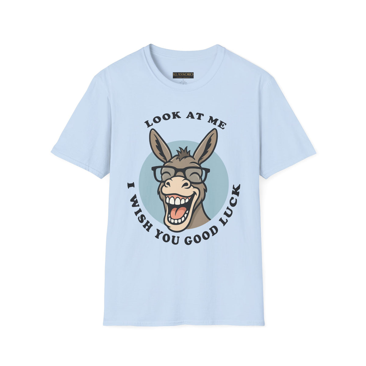 Laughing Donkey Fun Cartoon Unisex Heavy Cotton Tee Bold Humor Streetwear Trendy Graphic Shirt Perfect Gift for Friends Birthdays Casual Wear