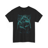 Neon Raptor Trio Dinosaur Graphic T Shirt Prehistoric Predator Jungle Illustration Savage Sci Fi Streetwear Unisex Retro Creature Art Gift