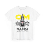 Om Namo Narayanaya Lord Vishnu Devotional Mantra Tshirt Spiritual Hindu Religious Graphic T Shirt For Men Women Bhakti Yoga Festival Wear Temple Visit Gift India