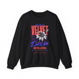 Velvet Dream The Collective Crewneck Sweatshirt Comfortable Unisex Pullover Bold Typography Graphic Artistic Streetwear Fashion Cozy Everyday Wear Perfect Gift for Creatives Dreamers and Trendsetters