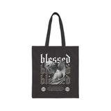 Blessed Angel Statue Graphic Cotton Canvas Tote Bag Eco Friendly Gothic Streetwear Aesthetic Spiritual Artistic Reusable Shopper