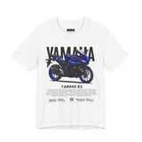 R3 Inspired Sport Motorcycle Art Unisex Heavy Cotton Tee Dynamic Streetwear Graphic for Riders and Moto Enthusiasts