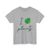 I Love Plants Unisex Heavy Cotton Tee Eco Friendly Botanical Leaf Nature Lover Green Gardening T Shirt Sustainable Plant Parent Gift For Gardeners