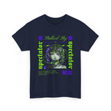 Stalked By Spectator Cyberpunk Graphic Unisex Heavy Cotton Tee Japanese Anime Glitch Streetwear T Shirt