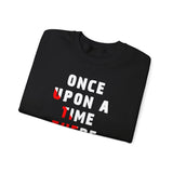 Unisex Once Upon A Time There Lived A Ghost Crewneck Sweatshirt Horror Graphic Pullover Spooky Paranormal Gothic Halloween Inspired Scary Storytelling