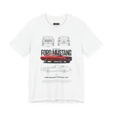 Ford Mustang Classic 1965 Fastback Muscle Car Illustration Unisex Heavy Cotton Tee Retro Collector Streetwear Gift Shirt