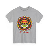 Unisex Kathakali T Shirt Kerala Traditional Dance Art Graphic Tee Indian Culture Festival Onam Heritage Malayalam Performance Heavy Cotton Top