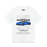 Blue Hypercar Blueprint Unisex Heavy Cotton Tee High Performance Streetwear Design for Car Enthusiasts Racers and Speed Lovers
