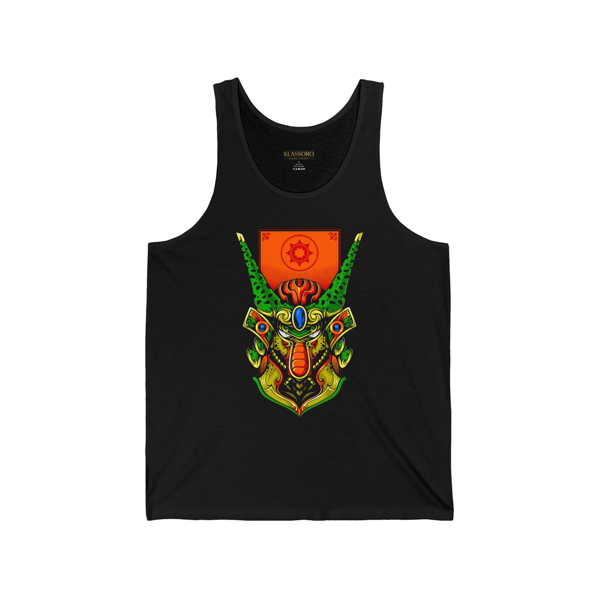 Cell Samurai Unisex Tank Top Futuristic Japanese Warrior Streetwear Cyberpunk Anime Art Sleeveless Shirt For Summer Festivals Gymwear Tattoo Artists And Modern Fashion Enthusiasts