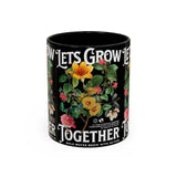 Heart Flower Accent Coffee Mug Bold Anatomical Heart Floral Design Motivational Ceramic Cup Empowering Symbol of Love Strength and Vitality Perfect Gift for Coffee Lovers Friends Birthdays Office Desk and Cozy Tea Moments