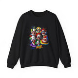 Chaos Clown Crew Sweatshirt Premium Unisex Streetwear Artistic Dark Humor Design Bold Neon Chaos Expression For Fearless Minds And Alpha Creators