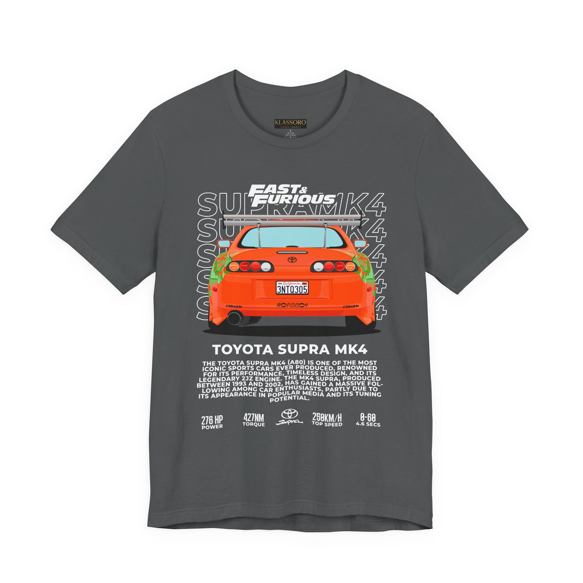 Legendary Orange Street Machine Rear View Unisex Heavy Cotton Tee Powerful JDM Inspired Car Art Graphic Shirt for Collectors and Gearheads