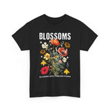 Blossoms Floral Graphic Unisex Heavy Cotton Tee Comfortable Streetwear Timeless Charm Motivational Nature Inspired T Shirt Perfect Gift for Garden Lovers Friends Birthdays Casual Everyday Wear
