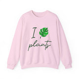 I Love Plants Crewneck Sweatshirt Unisex Heavy Blend Botanical Leaf Eco Friendly Gardening Nature Lover Sustainable Green Living Gift Pullover