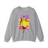 The Court Monarch Unisex Sweatshirt Motivational Basketball Streetwear Bold Athletic Pullover for Champions Dreamers and Sports Lovers