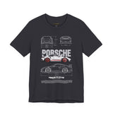 High Performance Track Racer Blueprint Art Unisex Heavy Cotton Tee Streetwear Motorsport Enthusiast Graphic Shirt