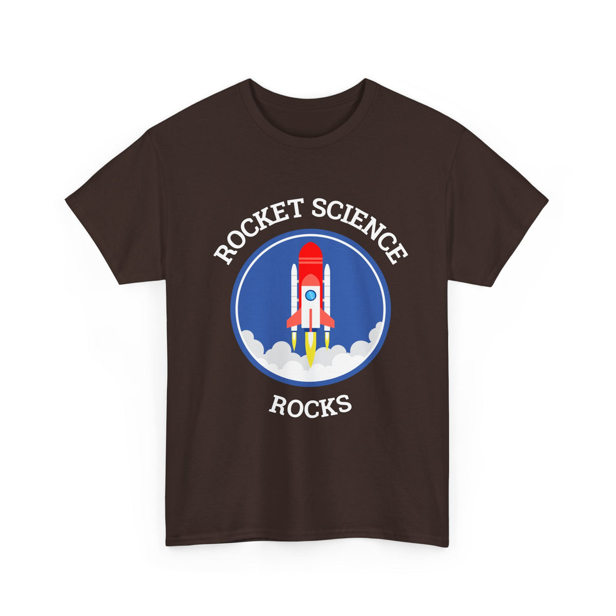 Rocket Science Rocks Unisex Heavy Cotton Tee Space Exploration T Shirt Astronomy STEM Education Science Lover Gift Astronaut Geek Nerd Graphic Top