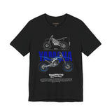 YZ Motocross Dirt Bike Blueprint Graphic Unisex Heavy Cotton Tee Off Road Racing Inspired Streetwear Gift for Riders and Bike Lovers