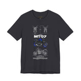 MT07 Inspired Hypernaked Motorcycle Art Unisex Heavy Cotton Tee Bold Rider Streetwear Graphic Apparel