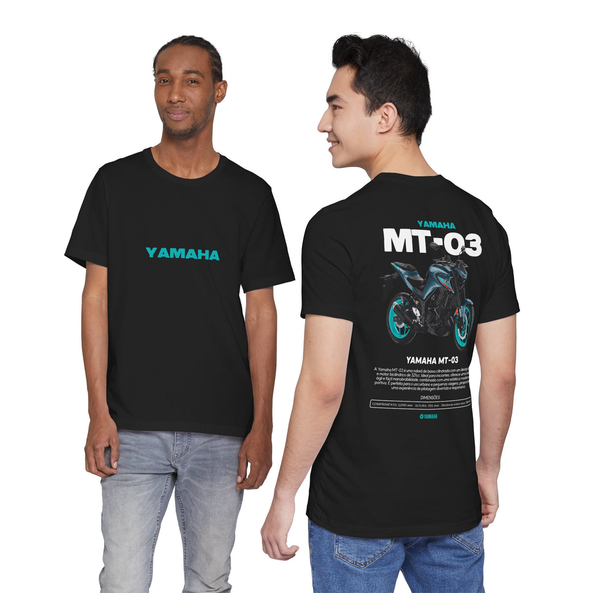 MT03 Inspired Lightweight Street Motorcycle Art Unisex Heavy Cotton Tee Bold Rider Graphic Streetwear Apparel