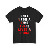 Unisex Once Upon A Time There Lived A Ghost T Shirt Horror Graphic Tee Spooky Paranormal Gothic Halloween Inspired Scary Storytelling Streetwear Top